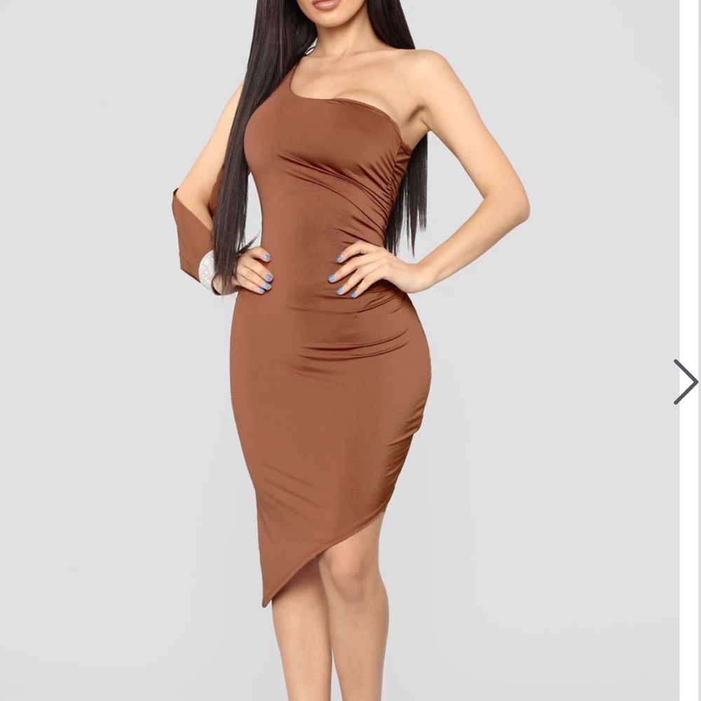 Fashion Nova One Shoulder Dress